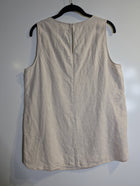 Country Road Women's Linen Sleeveless Tank Top Beige Size 12 - Image 5