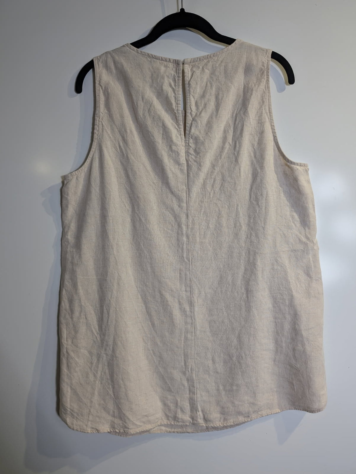 Country Road Women's Linen Sleeveless Tank Top Beige Size 12 - Image 5