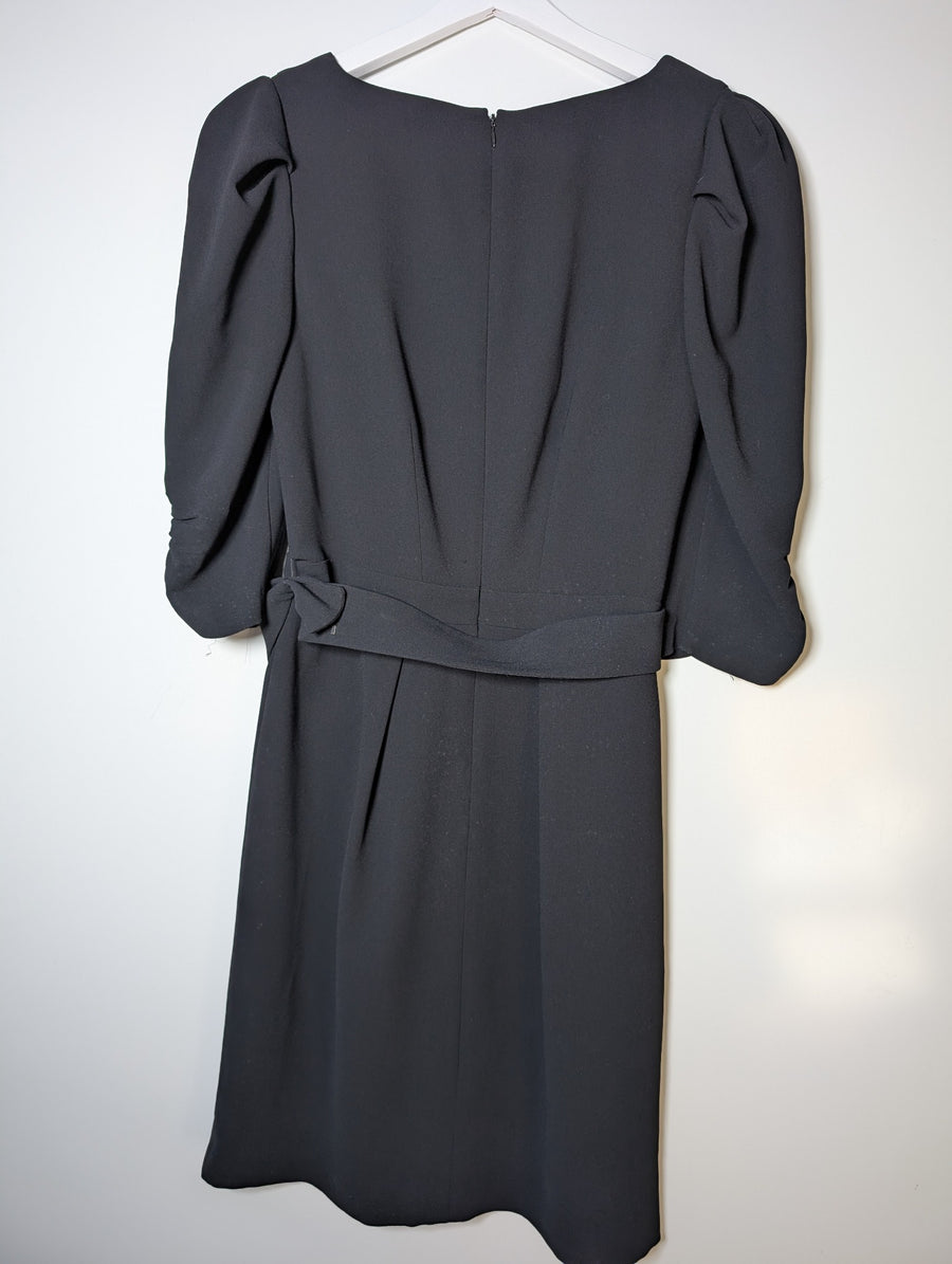 Country Road Puff Sleeve Cutout Dress Black Size 12 - Image 6