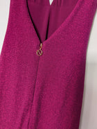 Nookie Glitter Halter Neck Maxi Dress Magenta Size S - Image 6