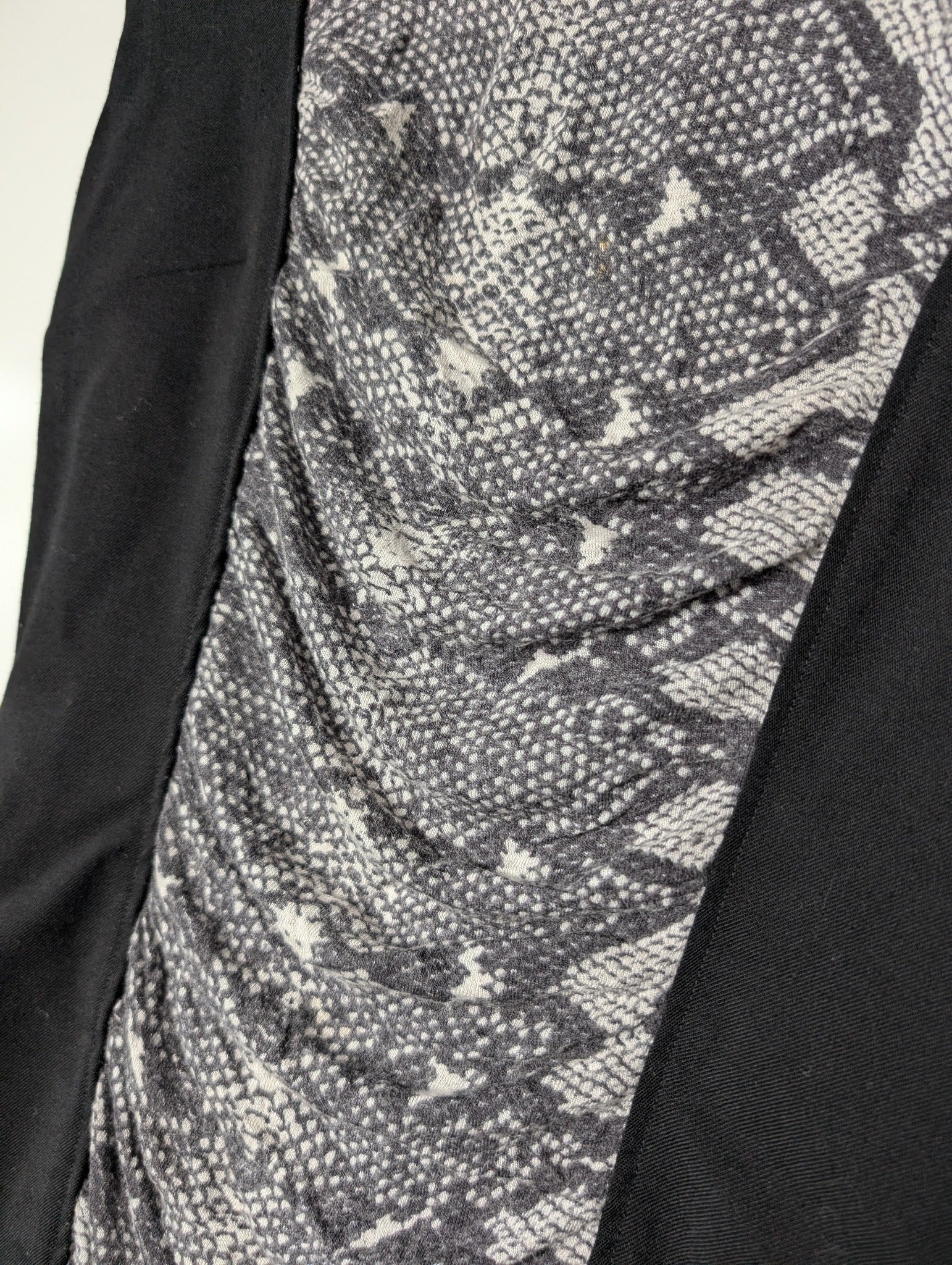 Pierre Balmain Sleeveless Ruched Snakeskin Panel Dress IT 46 - Image 2