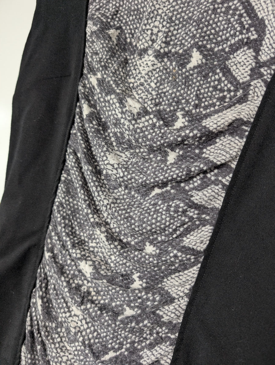 Pierre Balmain Sleeveless Ruched Snakeskin Panel Dress IT 46 - Image 2