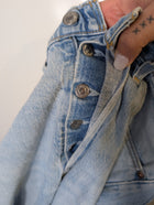 Levi's 501 Original Fit Distressed Light Wash Jeans Size S - Image 10