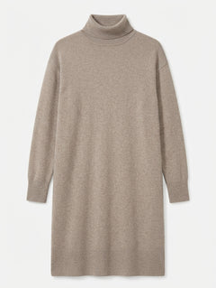 Everlane 100% Cashmere Turtleneck Sweater Dress Beige Size M - Image 1