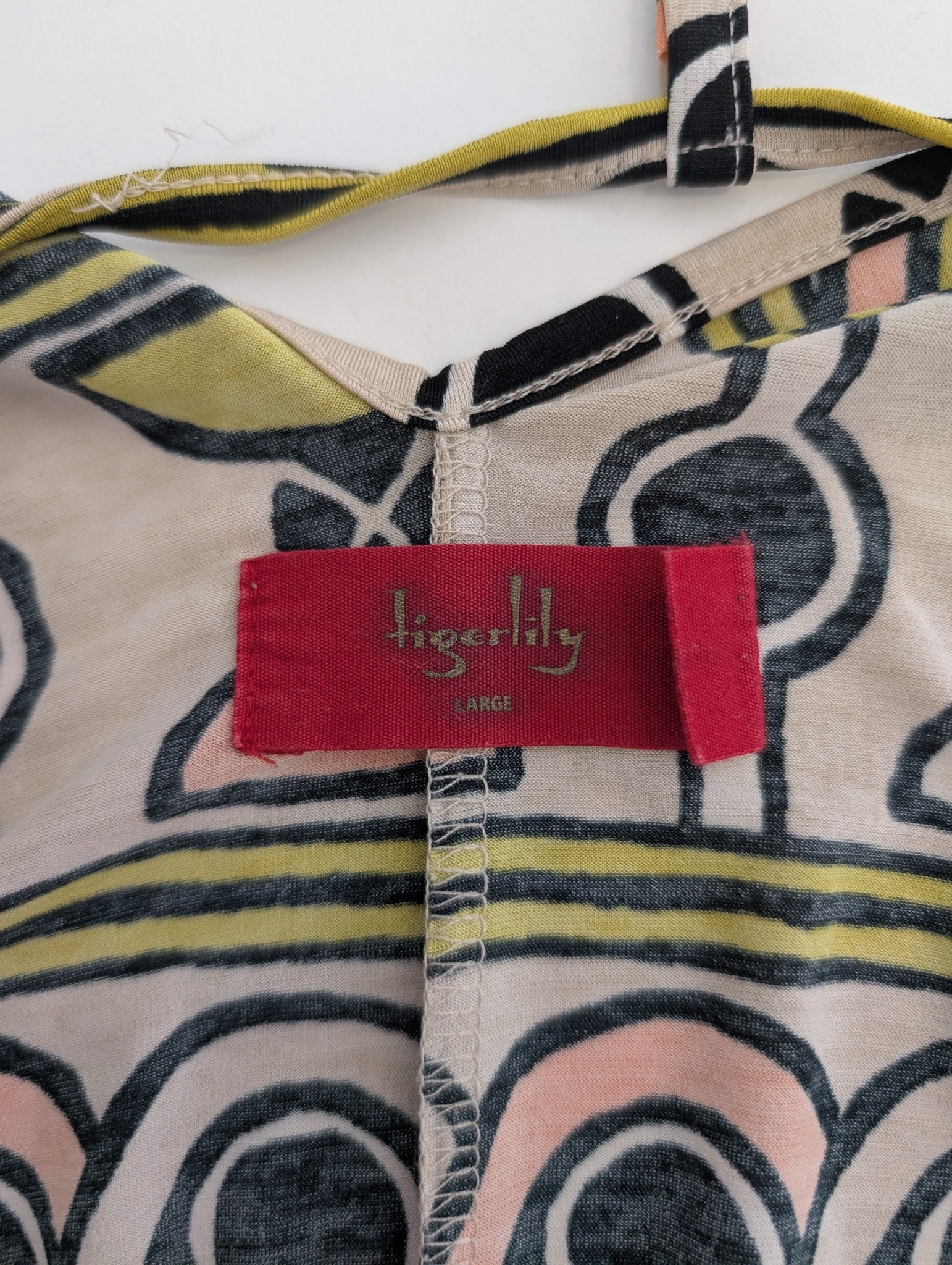Tigerlily Geometric Print Kaftan Cover-up Women's Large - Image 3
