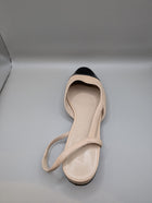 Ross & Here Cap-Toe Slingback Flats Beige and Black Size 9 - Image 3