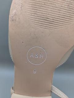 Ross & Here Cap-Toe Slingback Flats Beige and Black Size 9 - Image 7