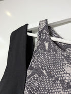 Pierre Balmain Sleeveless Ruched Snakeskin Panel Dress IT 46 - Image 3