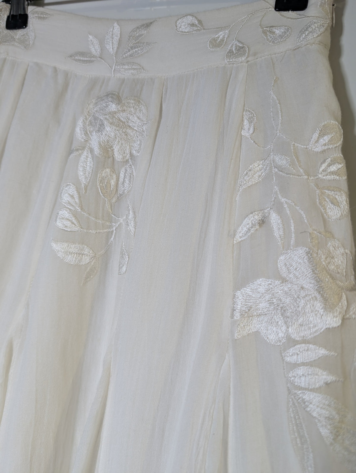 Hemant & Nandita Embroidered Maxi Skirt White Women's XS - Image 3