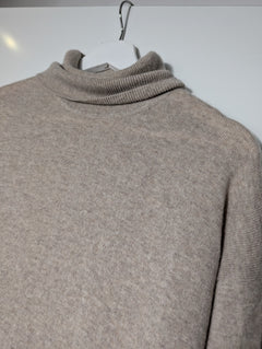 Everlane 100% Cashmere Turtleneck Sweater Dress Beige Size M - Image 3