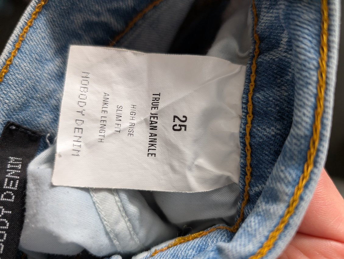 Nobody Denim True Jean Ankle Light Wash Jeans Size 25 - Image 3