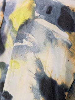 Rachel Gilbert Abstract Print Silk Long Sleeve Bodysuit Size 1 - Image 4