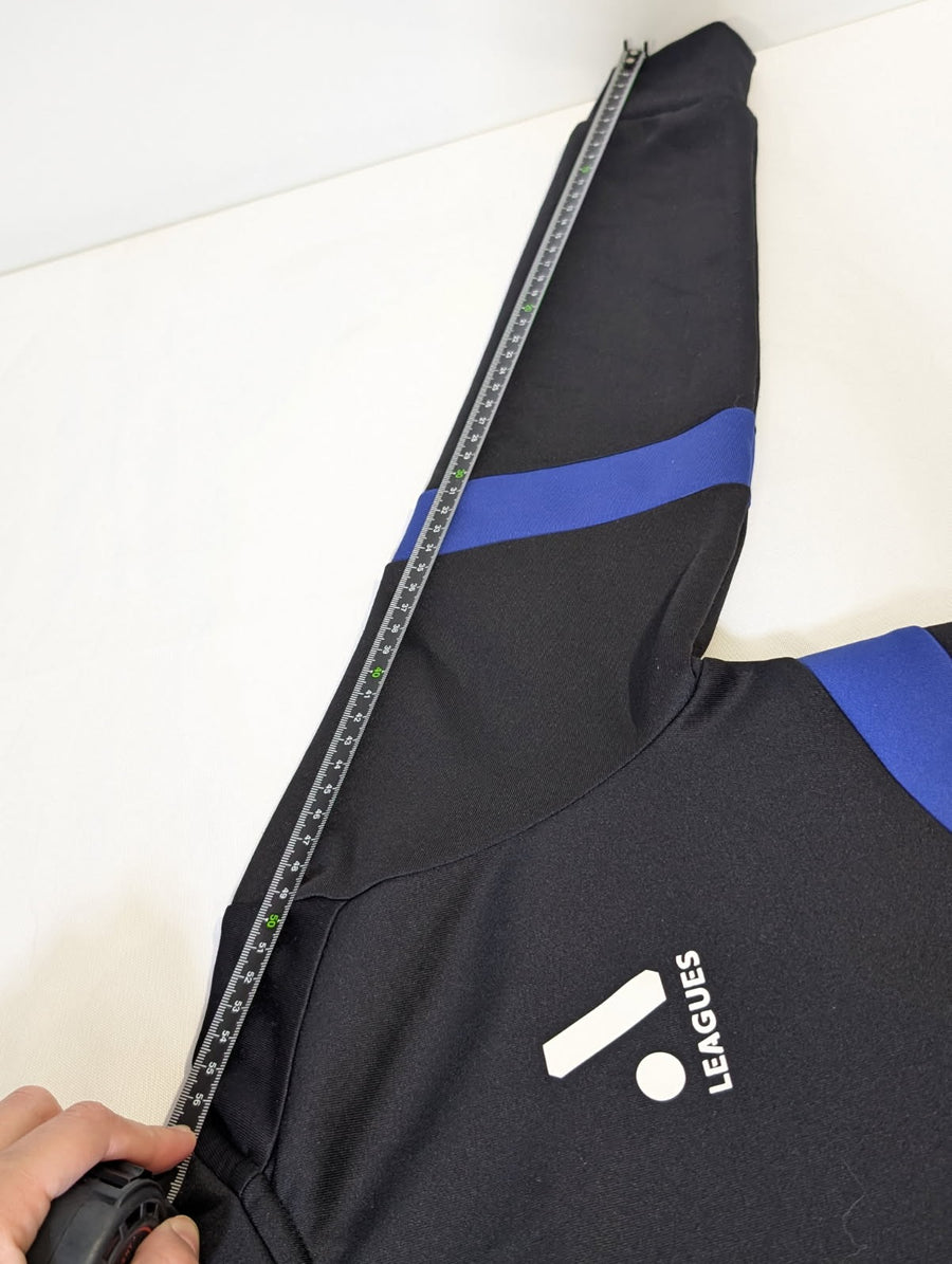 A-Leagues Official Track Jacket - Black & Blue Full Zip - Image 3