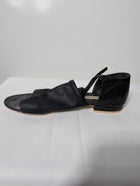 Balenciaga Black Leather Ankle Strap Flat Sandals EU 38 - Image 5
