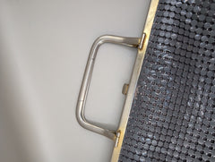 Elegant Mesh Clutch Bag - Gunmetal Evening Accessory - Image 4