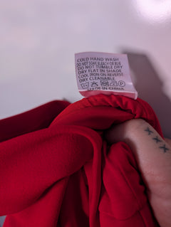 Mossman The Sense of Mystery Dress Red Cape Sleeve Mini AU 8 - Image 9