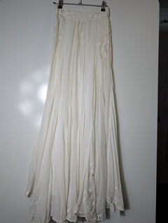 Hemant & Nandita Embroidered Maxi Skirt White Women's XS - Image 4