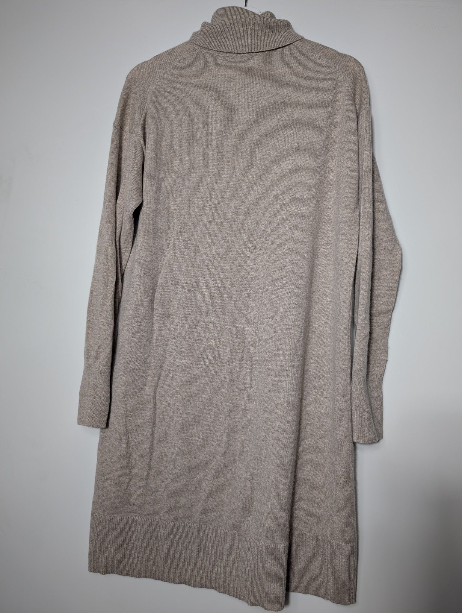 Everlane 100% Cashmere Turtleneck Sweater Dress Beige Size M - Image 4