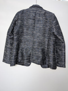 Sarissa Metallic Tweed Blazer Black Women's XXL - Image 4