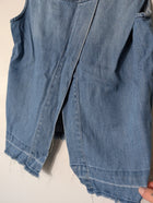 Cloth & Stone Denim Tank Top Raw Hem Split Back Women's S - Image 4