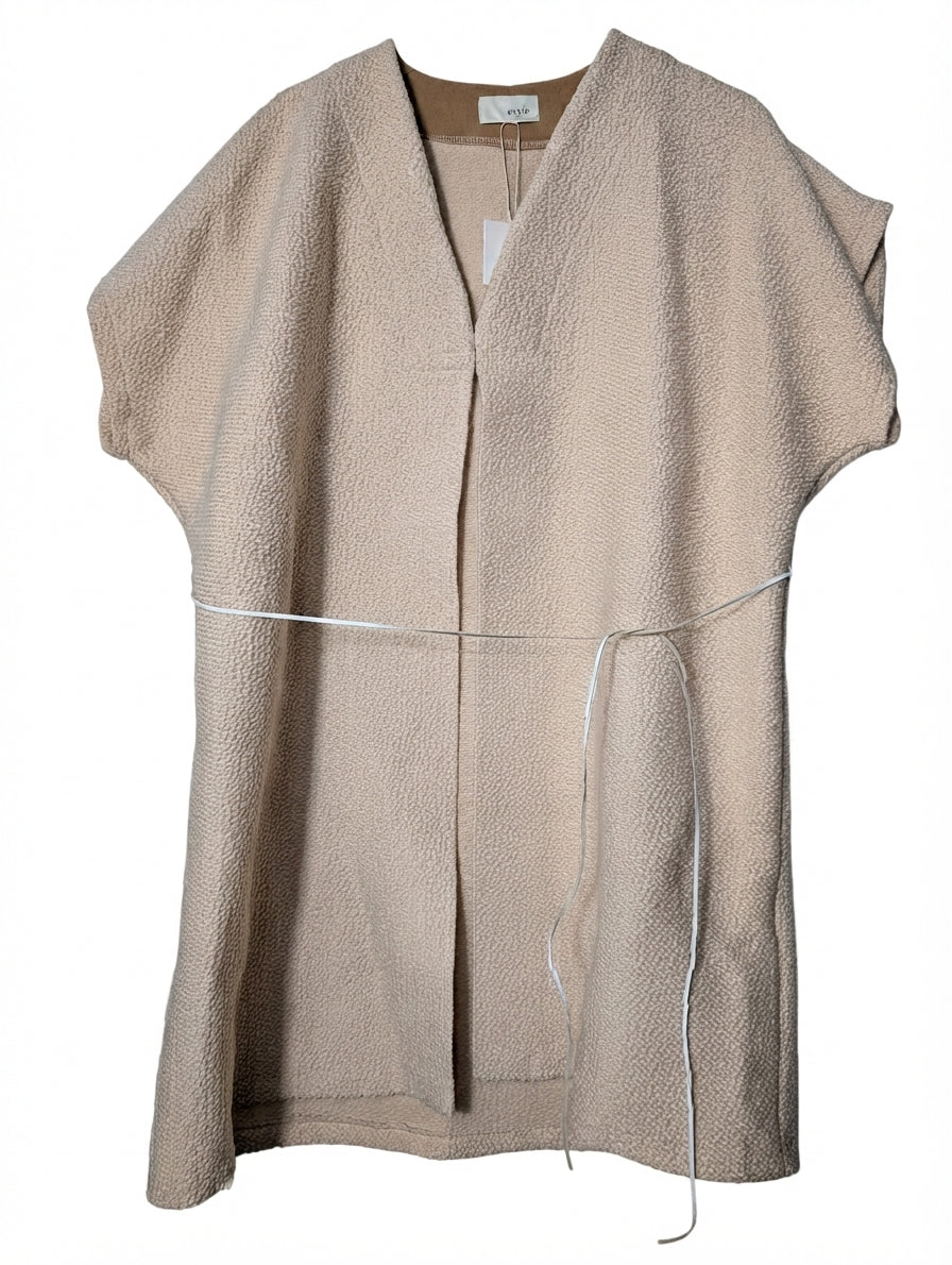 Evyie Textured Open Front Vest - Versatile 100% Cotton Layering Piece - Image 1