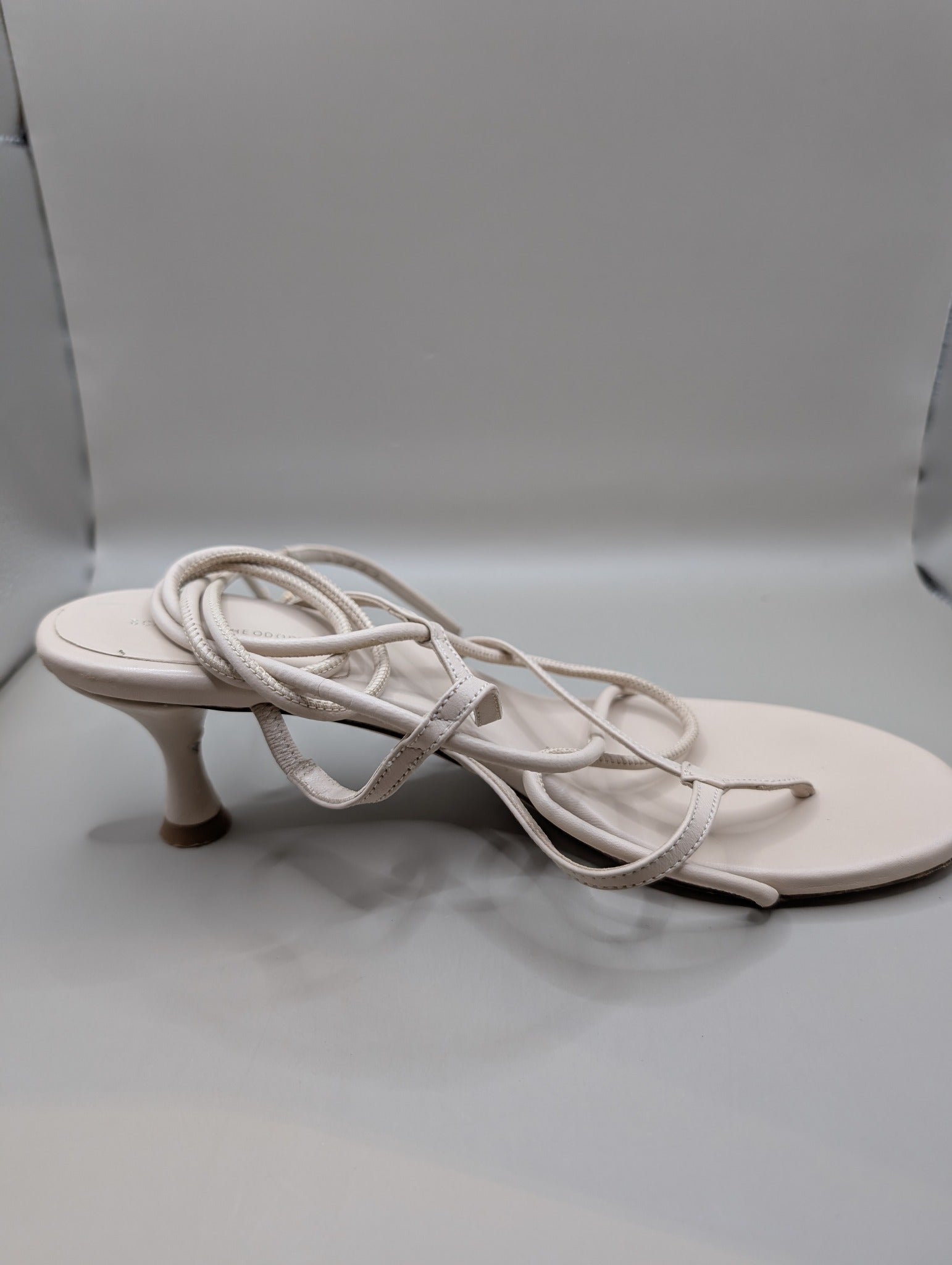 Scanlan Theodore Lace-Up Thong Sandals Beige Leather EU 40 - Image 2