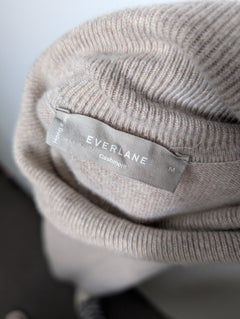 Everlane 100% Cashmere Turtleneck Sweater Dress Beige Size M - Image 5
