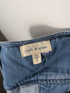 Cloth & Stone Denim Tank Top Raw Hem Split Back Women's S - Image 5