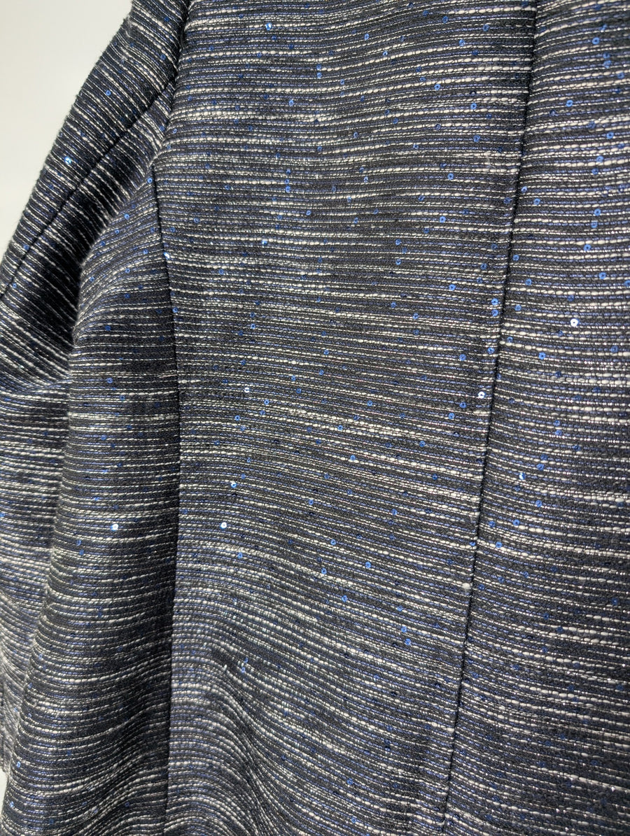 Sarissa Metallic Tweed Blazer Black Women's XXL - Image 5