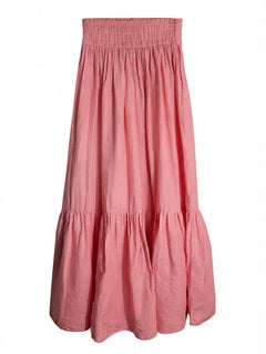 Unbranded Pink Tiered Maxi Skirt Women's Size 8 - Image 1