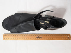 Balenciaga Black Leather Ankle Strap Flat Sandals EU 38 - Image 8