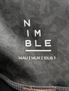 Nimble Activewear High-Rise Leggings Black Leopard Embossed AU 14 - Image 4