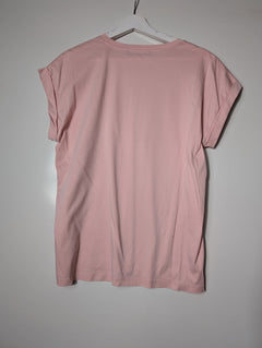 Cable Melbourne Rolled Sleeve T-Shirt Pink Size 14 - Image 4