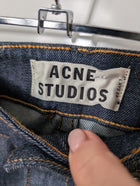 Acne Studios Needle Raw Denim Jeans Dark Indigo 27/32 - Image 4