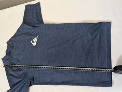 Quiksilver UPF 50+ Performance Rash Guard - Blue Athletic Shirt Size 12 - Image 4