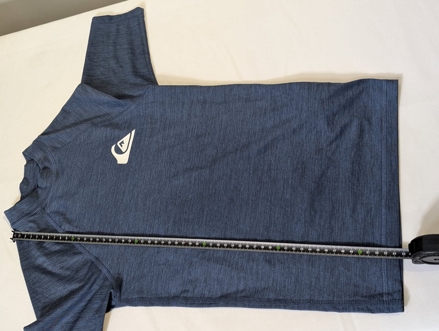 Quiksilver UPF 50+ Performance Rash Guard - Blue Athletic Shirt Size 12 - Image 4