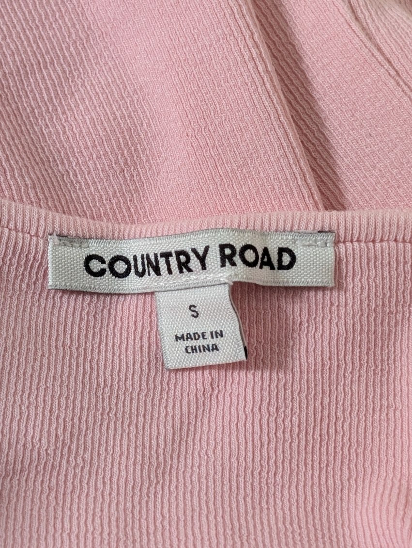 Country Road Ribbed Tank Top - Pastel Pink Women's Size S - Image 4
