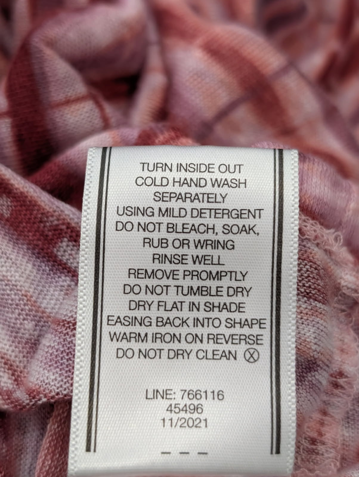 Portmans Women's Linen Striped Tie-Dye Crewneck T-Shirt - Size M - Image 4