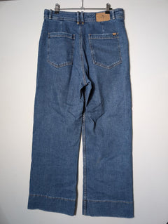 Thrills Wide Leg Denim Jeans Blue Women's AU 14 - Image 4