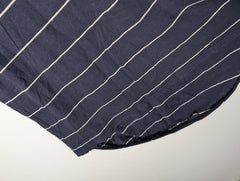 Assembly Label Long Sleeve Striped T-Shirt Dress Navy White Size 6 - Image 2