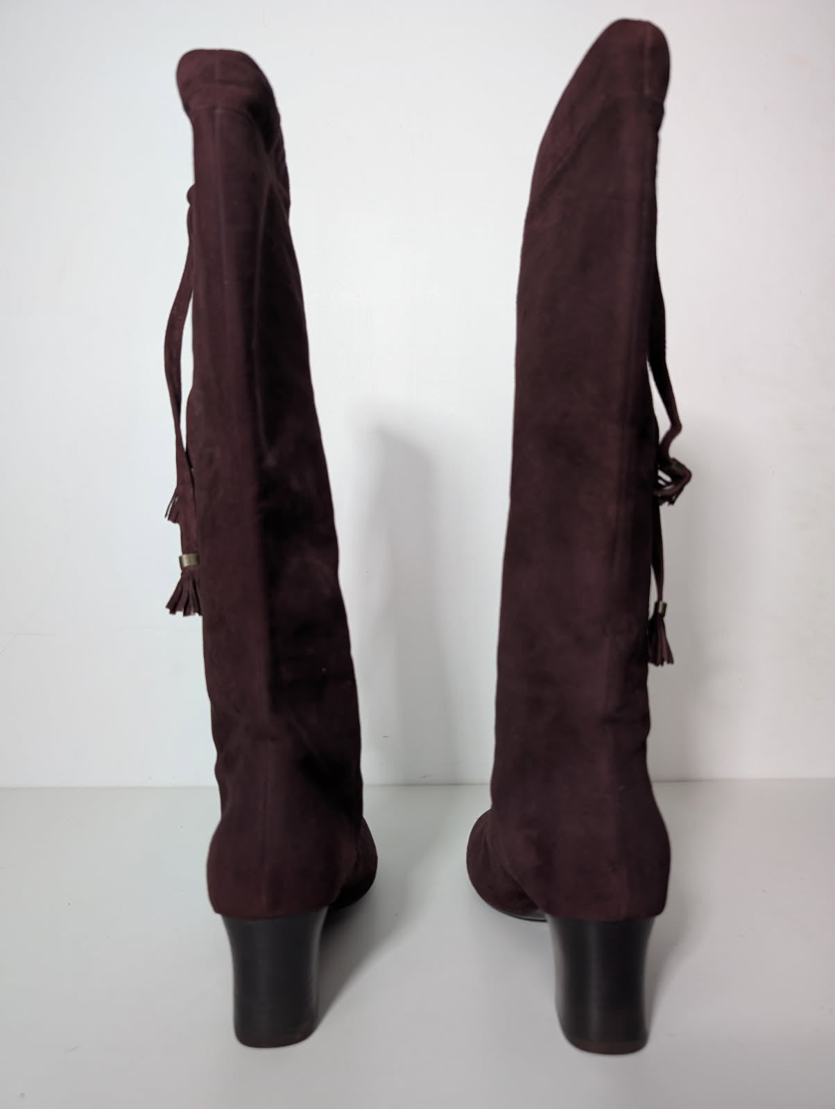 Scanlan & Theodore Suede Knee High Boots - Made In Italy - EU 38 - Image 4