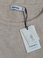 Marcs Metallic Knit Sweater Beige Sparkle Size S - Image 4
