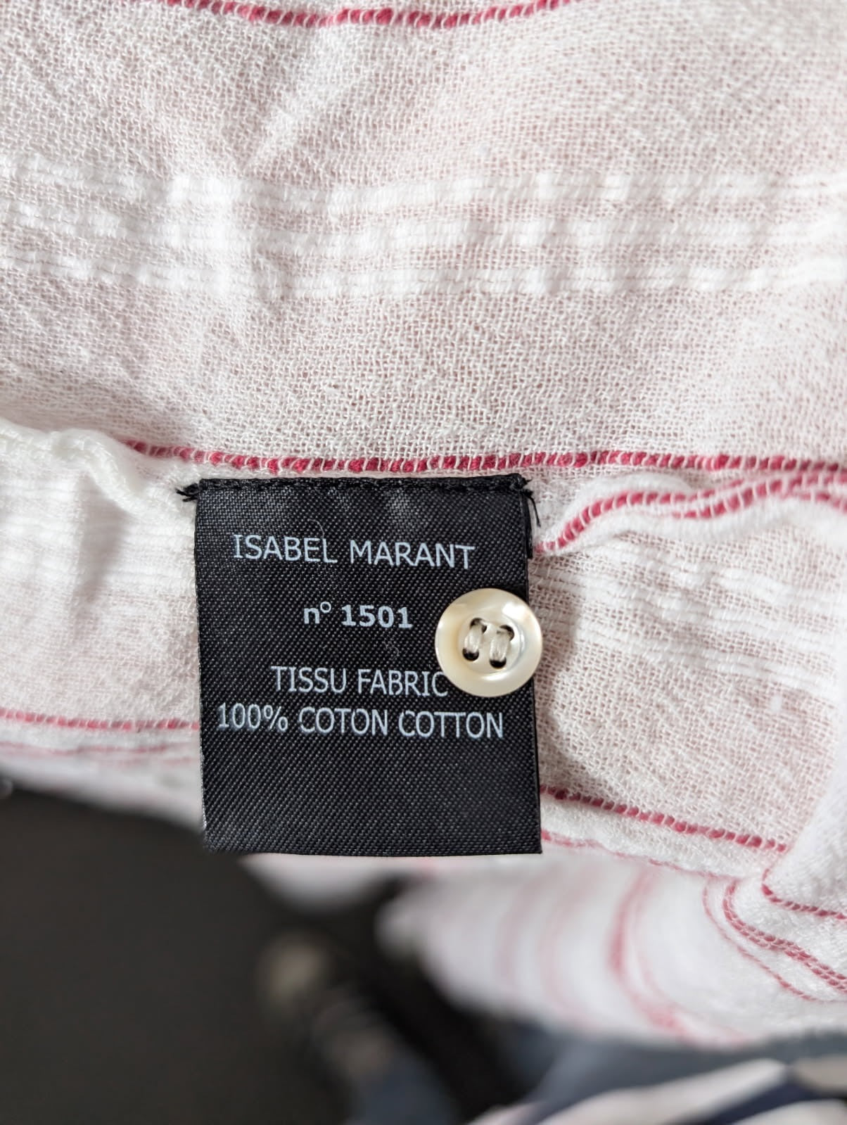 Isabel Marant Etoile Striped Button-Down Shirt - Women's Size 40 - Image 5