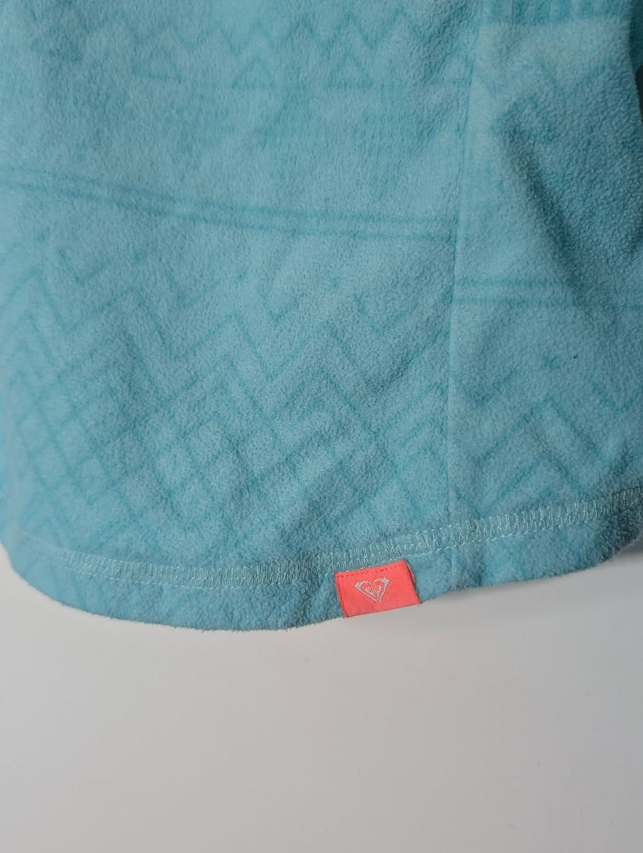 Roxy Girls Fleece Jacket - Light Blue Quarter Zip Pullover - Image 5