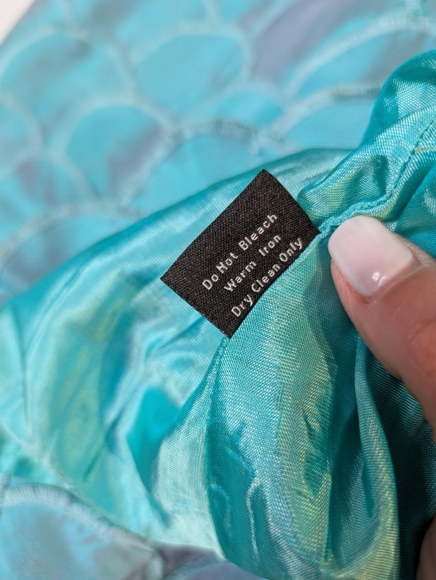Sarissa Iridescent Teal Shantung Silk Blazer - Women's Size XL - Image 4