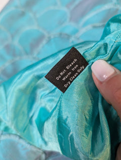 Sarissa Iridescent Teal Shantung Silk Blazer - Women's Size XL - Image 4