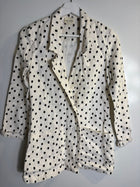 Zulu & Zephyr Linen Polka Dot Blazer Jacket Women's AU 6 - Image 4