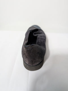 Carucci Roma Suede and Patent Leather Cap-Toe Loafers Black Blue EU 38 - Image 4