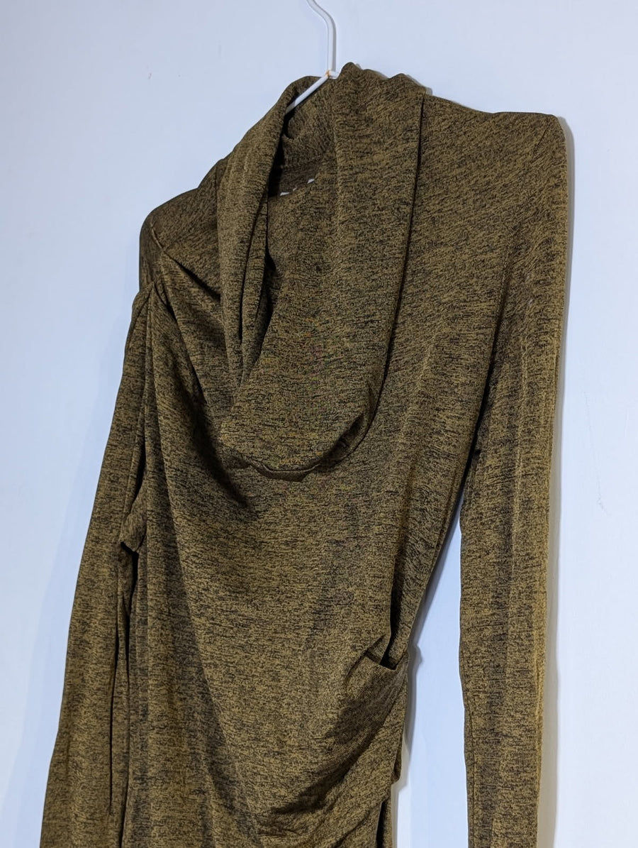 T by Alexander Wang Lightweight Hoodie - Olive Green Heathered Size Medium - Image 4