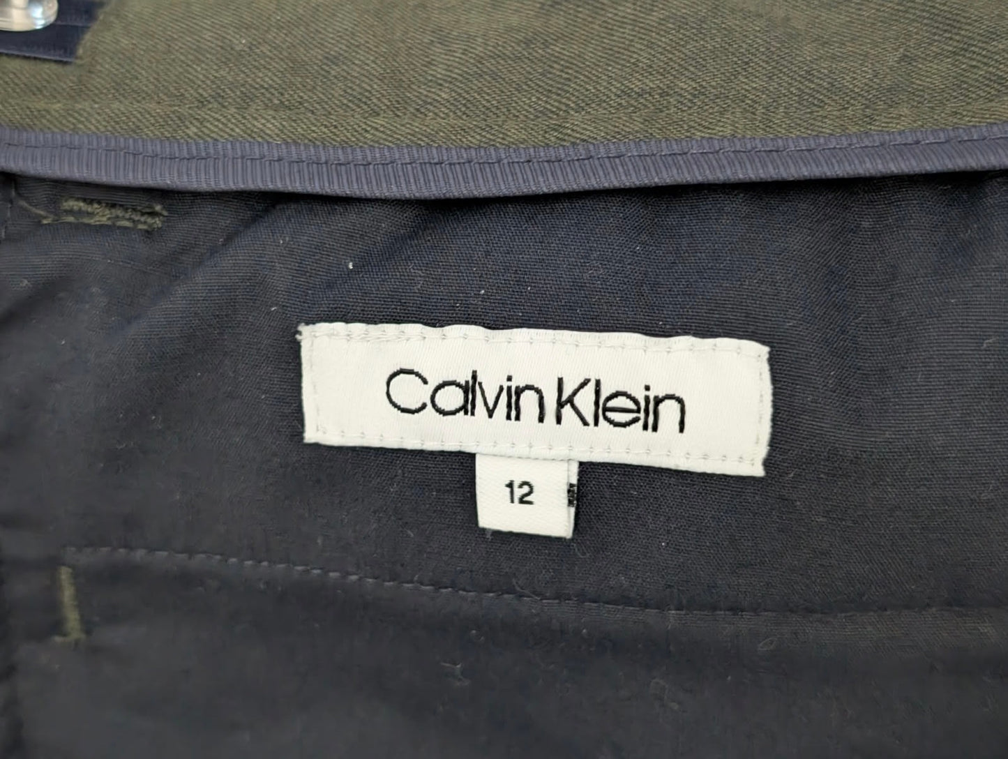 Calvin Klein Boys Dress Trousers Olive Size 12 - Image 4